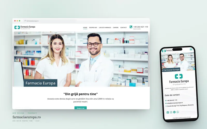 The Farmacia Europa website