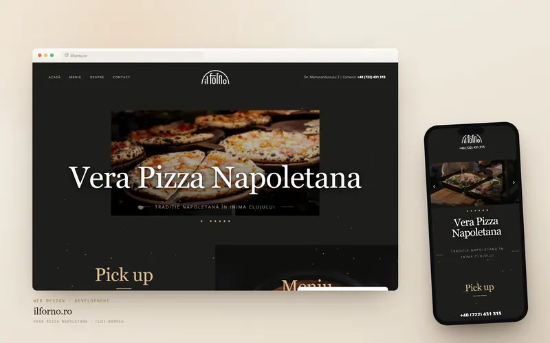 The Il Forno website