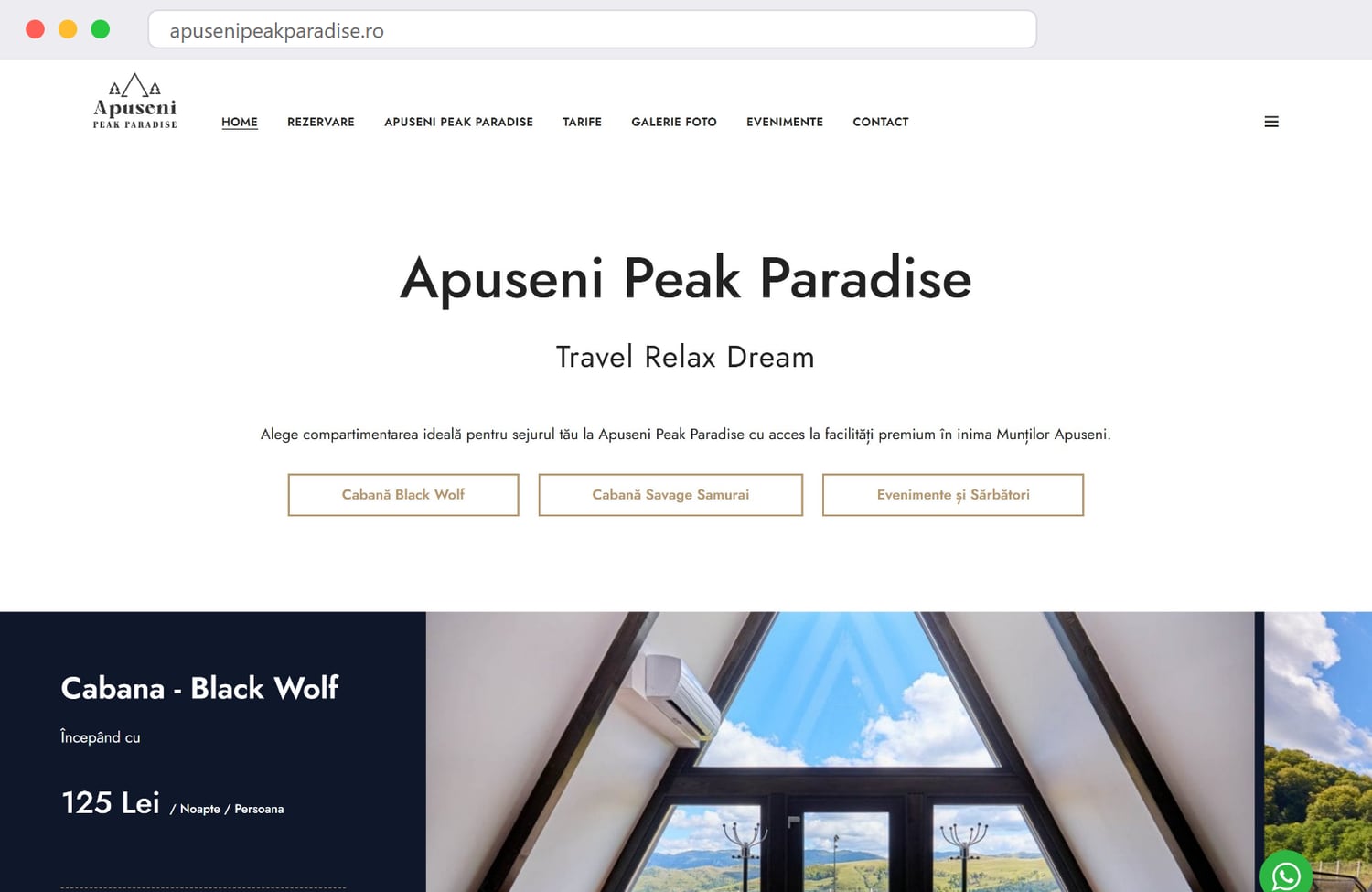 La homepage di Apuseni Peak Paradise