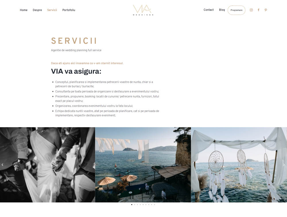 web design cluj project via weddings 6