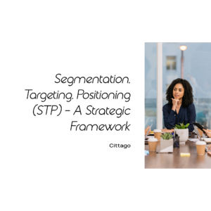 Digital blueprint of STP framework representing modern marketing strategies in Cluj-Napoca.