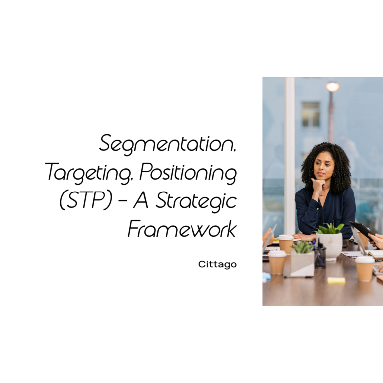 Digital blueprint of STP framework representing modern marketing strategies in Cluj-Napoca.