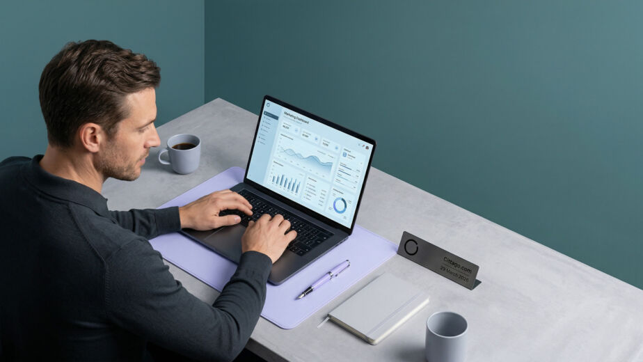 European entrepreneur reviewing Google Ads Performance Max campaign data — Cittago guide to PMax 2026