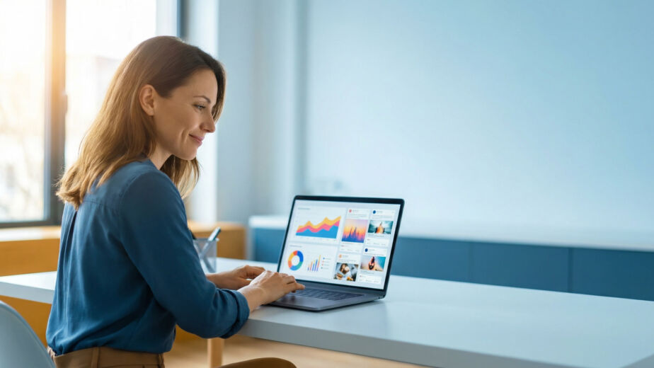 European entrepreneur reviewing Meta Ads campaign results on laptop — Cittago guide to Meta Ads for e-commerce 2026